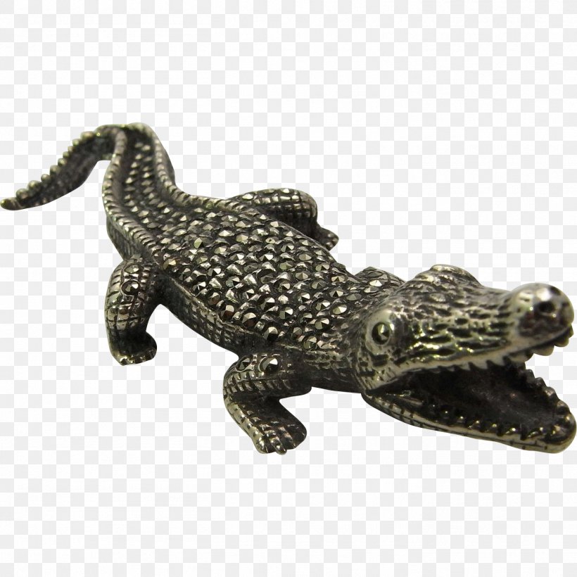 Alligator Crocodile Sterling Silver Brooch, PNG, 1408x1408px, Alligator, Bangle, Bracelet, Brooch, Charms Pendants Download Free