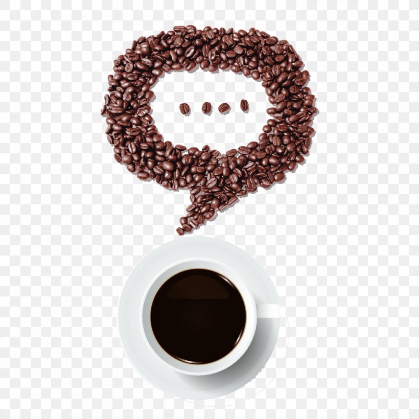 Coffee Cup Tea, PNG, 1000x1000px, Coffee, Caffeine, Cartoon, Coffee Bean, Coffee Cup Download Free