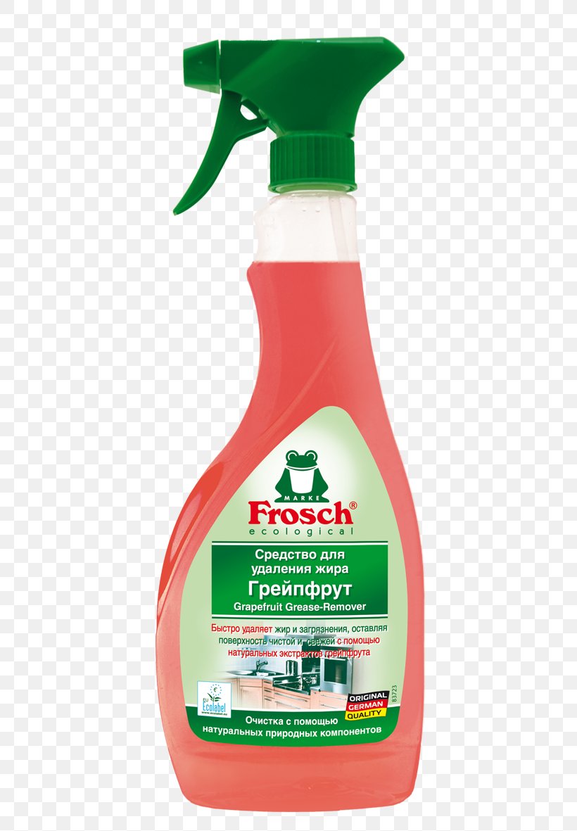 Frosch Grapefruit Kitchen Cleaner Spray Bottle, 500ml (Pack Of 2) Dishwashing Liquid Detergent Cleaning, PNG, 519x1181px, Cleaner, Aerosol Spray, Bathroom, Citrus, Cleaning Download Free
