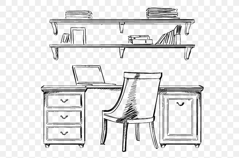 Furniture Desk Table Line Computer Desk, PNG, 612x544px, Furniture, Chair, Computer Desk, Desk, Line Download Free