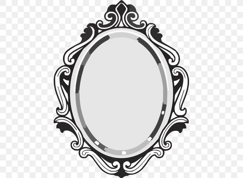 Magic Mirror Drawing Clip Art, PNG, 457x599px, Magic Mirror, Black And White, Color, Drawing, Mirror Download Free