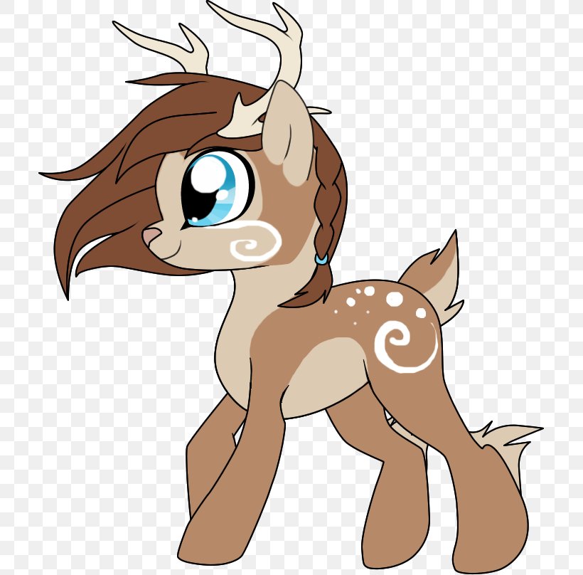 Pony Deer Horse Canidae Panthera, PNG, 711x808px, Pony, Art, Canidae, Carnivoran, Cartoon Download Free