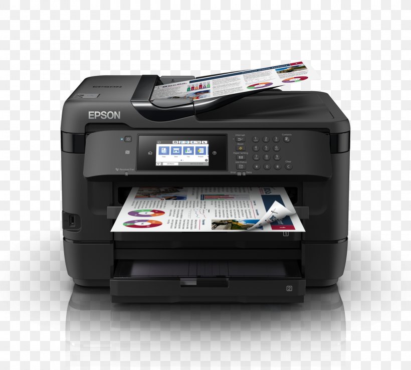Inkjet Printing Multi-function Printer Epson WorkForce 7720, PNG, 1280x1152px, Inkjet Printing, Electronic Device, Epson, Fax, Ink Download Free