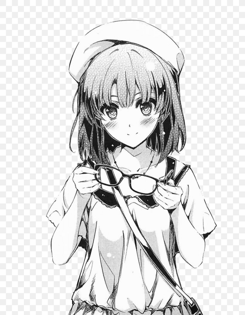 Saekano: How To Raise A Boring Girlfriend Light Novel ACG Sketch, PNG, 700x1053px, Watercolor, Cartoon, Flower, Frame, Heart Download Free