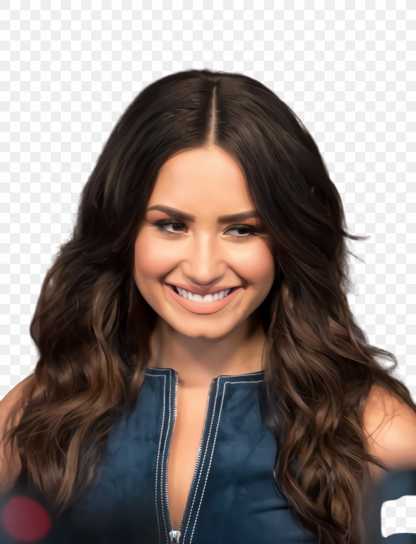 Singing Cartoon, PNG, 1748x2288px, Demi Lovato, Bangerz Tour, Beauty, Black Hair, Brown Hair Download Free