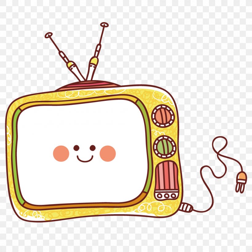 Television Set Illustration, PNG, 1000x1000px, Television Set, Akhir Pekan, Area, Cartoon, Drawing Download Free