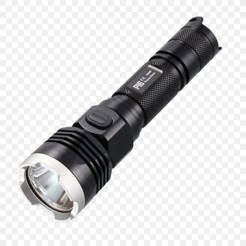 Flashlight Light-emitting Diode Lumen Tactical Light, PNG, 1200x1200px, Light, Aa Battery, Battery, Cree Inc, Flashlight Download Free