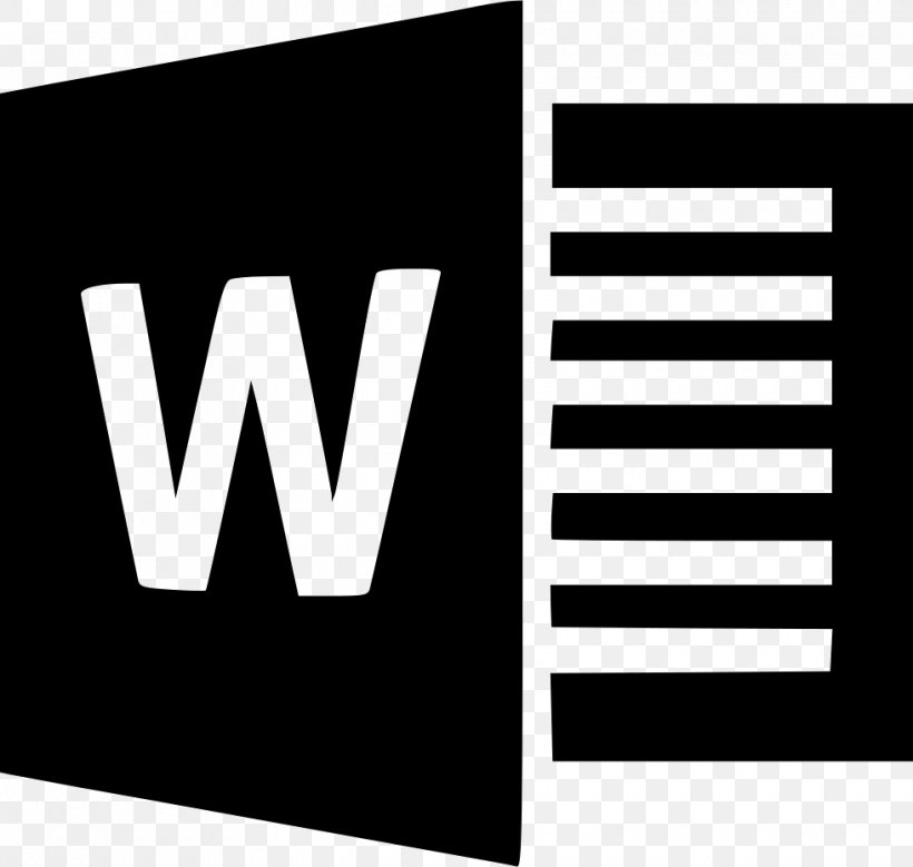 Microsoft Word Microsoft Office Computer File Microsoft Corporation, PNG, 980x932px, Microsoft Word, Blackandwhite, Brand, Document File Format, Letterspacing Download Free