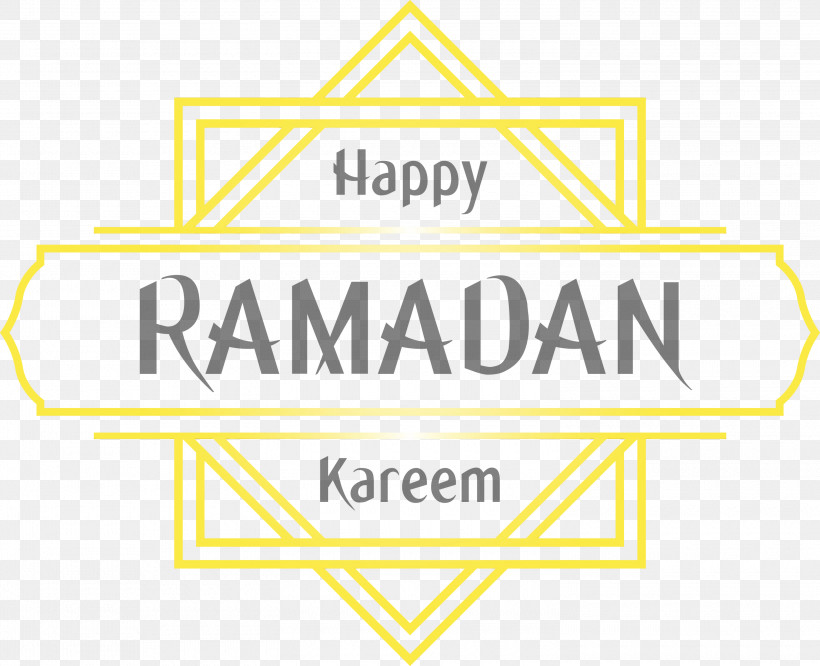 Text Yellow Line Logo Font, PNG, 3000x2440px, Ramadan Mubarak, Label, Line, Logo, Paint Download Free