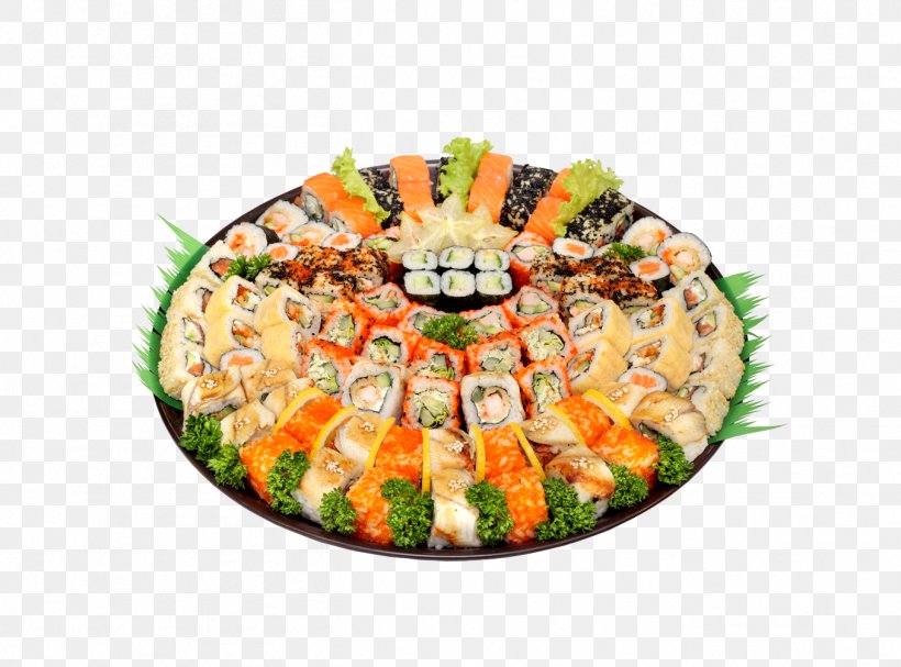 Sushi Makizushi Japanese Cuisine California Roll, PNG, 1356x1005px, Makizushi, Appetizer, Asian Food, California Roll, Cuisine Download Free
