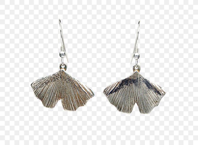 Earring Ginkgo Biloba Jewellery Sterling Silver, PNG, 600x600px, Earring, Artisan, Bark, Charms Pendants, Craft Download Free