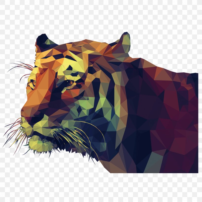 Tiger Low Poly Stock Illustration Illustration, PNG, 1276x1276px, Tiger, Art, Big Cats, Carnivoran, Cat Like Mammal Download Free