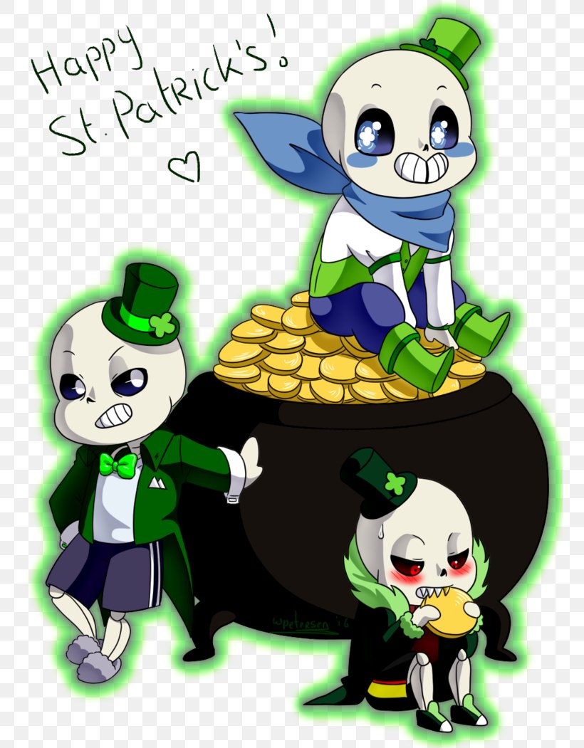 United States Undertale Saint Patrick's Day, PNG, 761x1051px, United States, Art, Blueberry, Cartoon, Deviantart Download Free