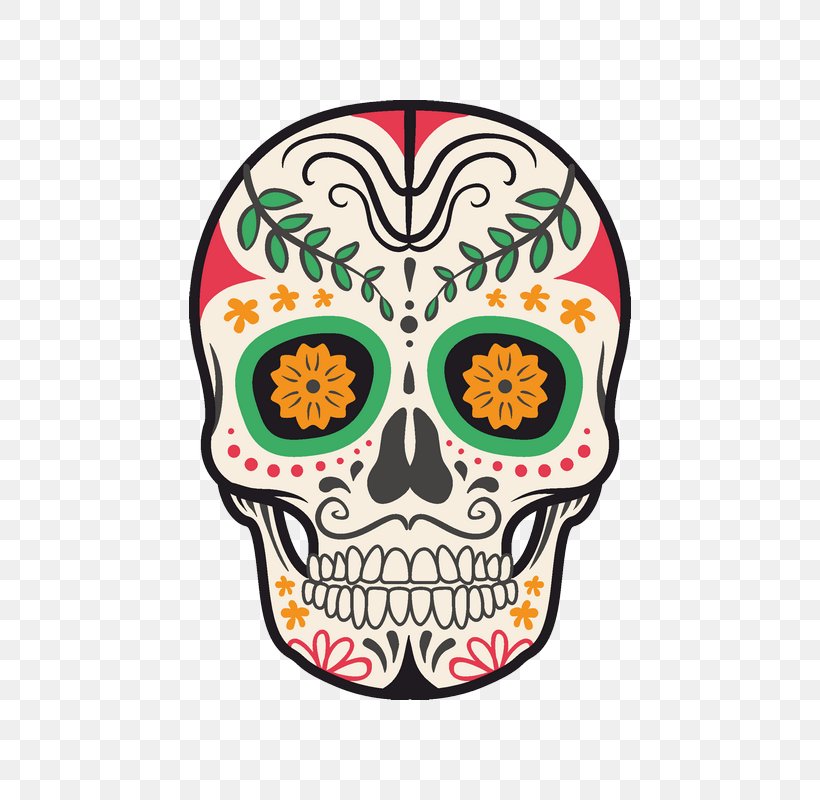 Calavera Day Of The Dead Mexico Skull Mexican Cuisine, PNG, 800x800px, Calavera, Bone, Calaca, Day Of The Dead, Death Download Free
