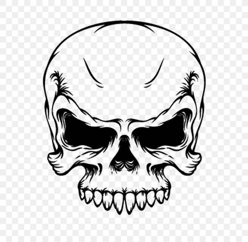 Skull Clip Art Drawing Transparency, PNG, 800x800px, Skull, Artwork, Black And White, Bone, Cartoon Download Free