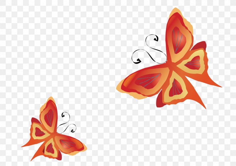 Butterfly Insect Euclidean Vector, PNG, 1465x1028px, Butterfly, Element, Flower, Insect, Invertebrate Download Free