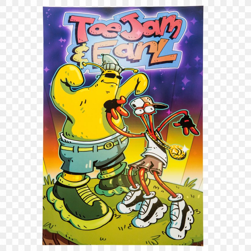 Poster Background, PNG, 2400x2400px, Toejam Earl, Cartoon, Game, Greg Johnson, Humanature Studios Download Free