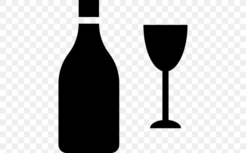 Wine Glass Red Wine Fizzy Drinks Dessert Wine, PNG, 512x512px, Wine Glass, Alcoholic Drink, Barware, Black And White, Bottle Download Free
