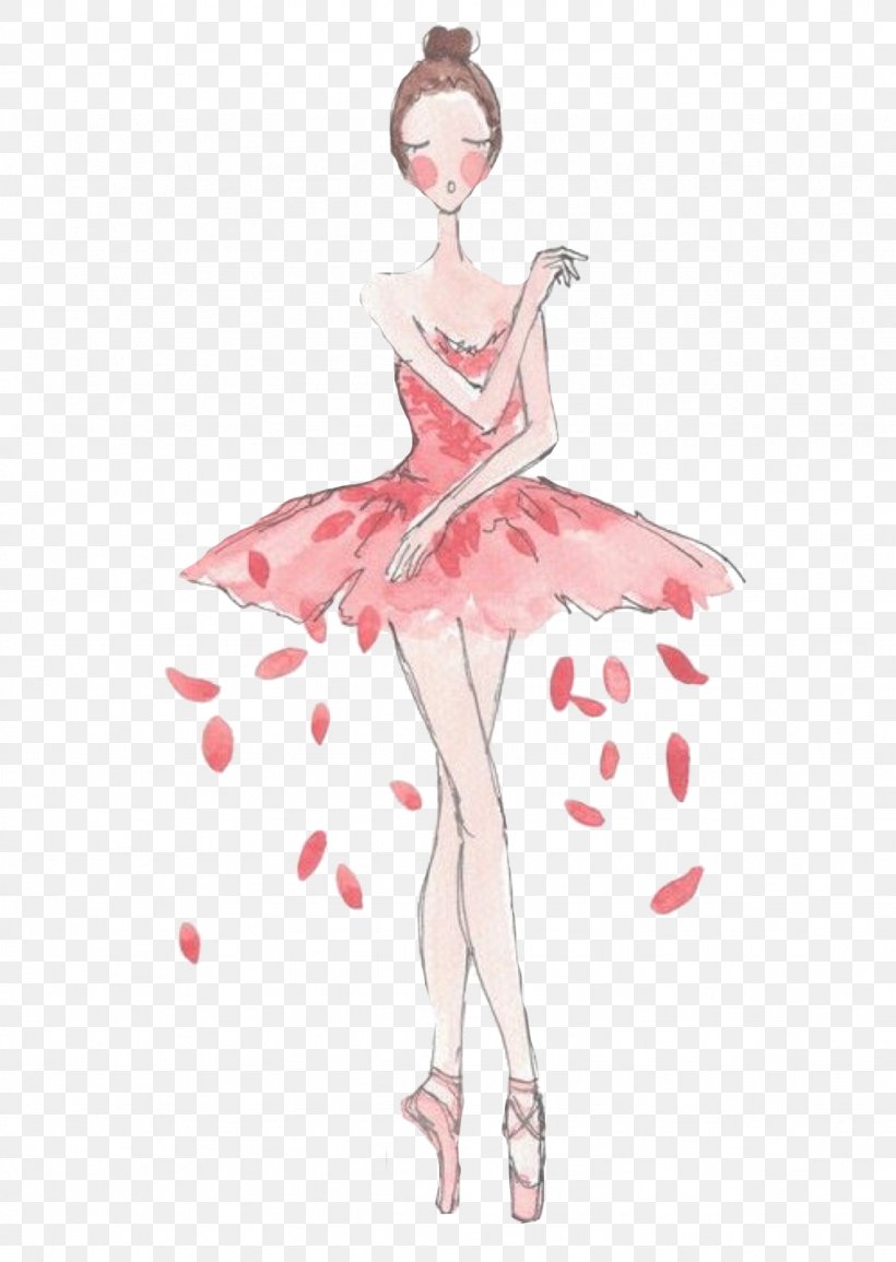 Ballet Dancer Drawing, PNG, 1024x1443px, Watercolor, Cartoon, Flower, Frame, Heart Download Free