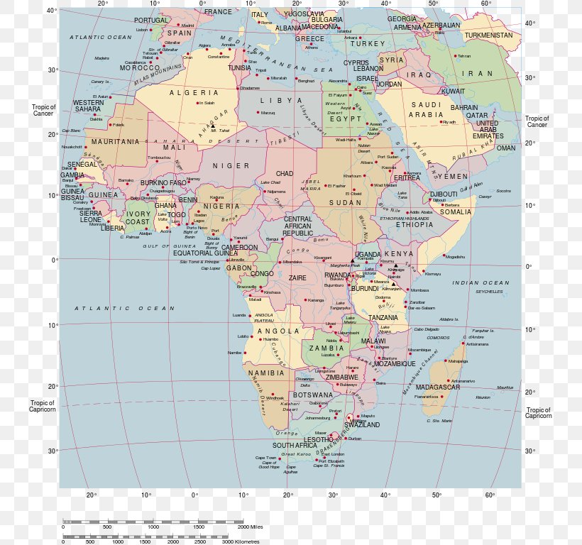 Africa World Map Geographic Coordinate System, PNG, 738x768px, Africa, Area, Atlas, Blank Map, Border Download Free