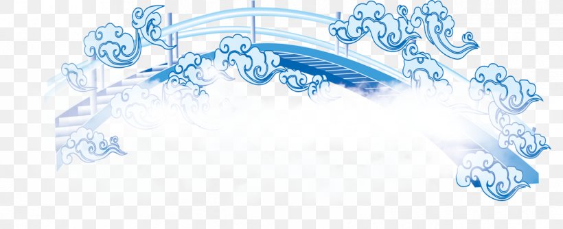 Graphic Design Bridge U9d72u6a4b, PNG, 1242x507px, Bridge, Blue, Brand, Cowherd And The Weaver Girl, Qixi Festival Download Free
