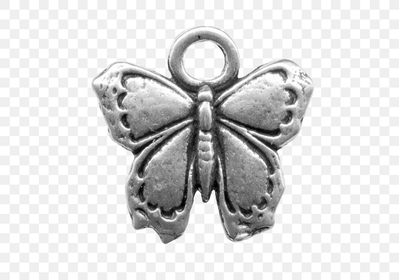 Locket Silver, PNG, 600x576px, Locket, Black And White, Butterfly, Insect, Invertebrate Download Free