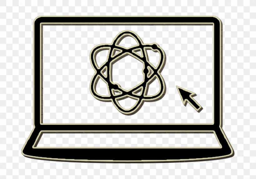 Science In A Laptop Icon Education Icon Laptop Icon, PNG, 1238x864px, Science In A Laptop Icon, Atom, Atomic Nucleus, Atomic Physics, Atomic Theory Download Free