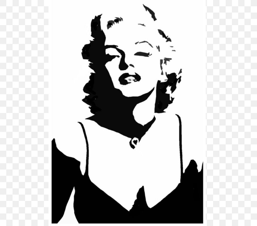 Stencil Hollywood Image Mona Lisa Silhouette, PNG, 1024x900px, Stencil, Airbrush, Andy Warhol, Art, Beauty Download Free