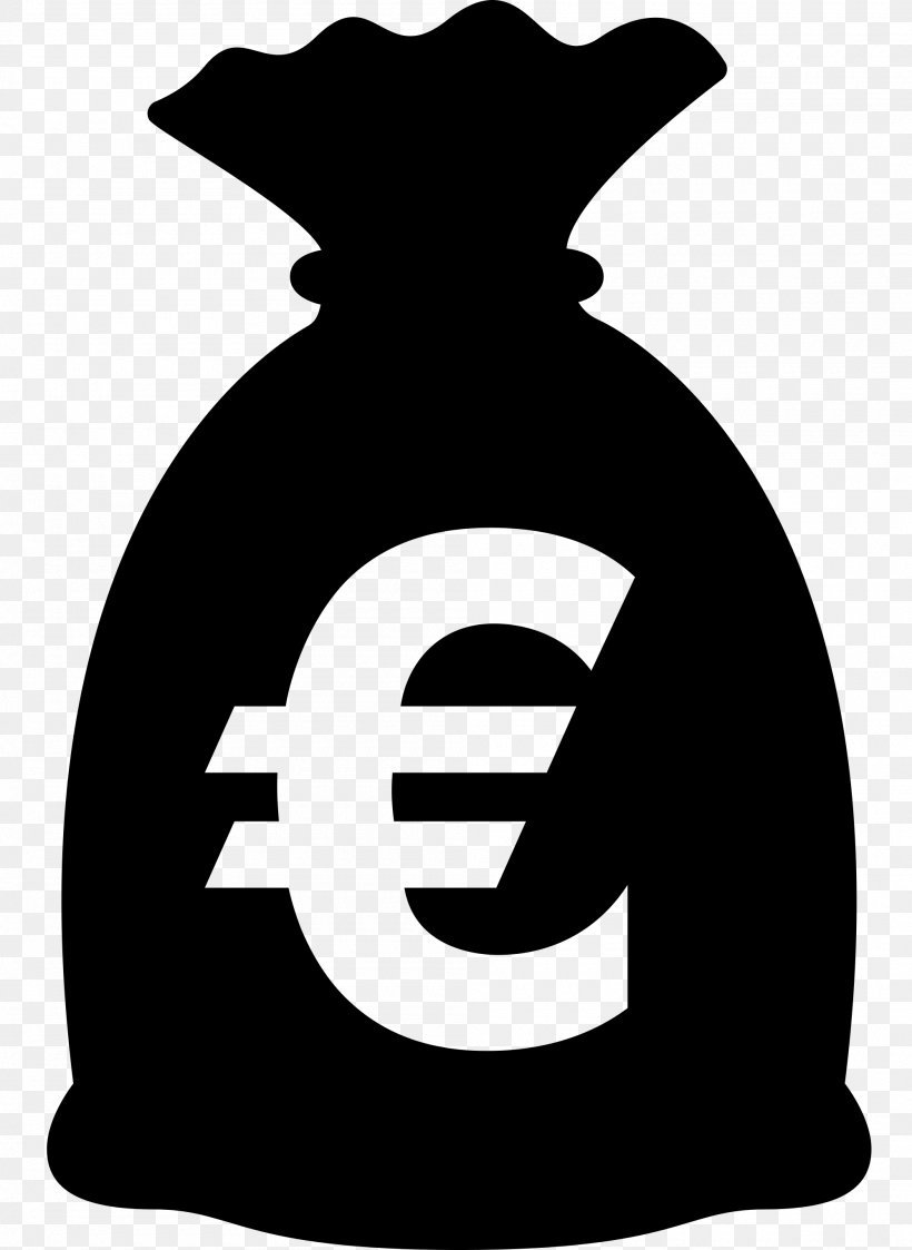 Money Bag, PNG, 2000x2740px, Money Bag, Bag, Bank, Black And White, Euro Download Free