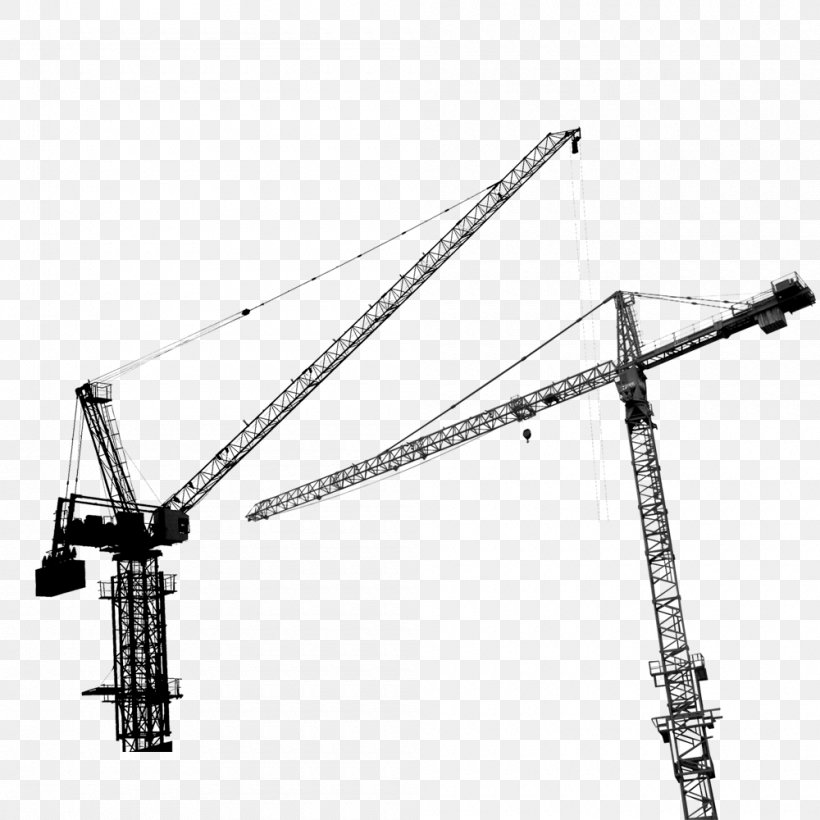 Crane Icon, PNG, 1000x1000px, Crane, Baustelle, Black, Black And White, Cu1ea7n Tru1ee5c Thxe1p Download Free