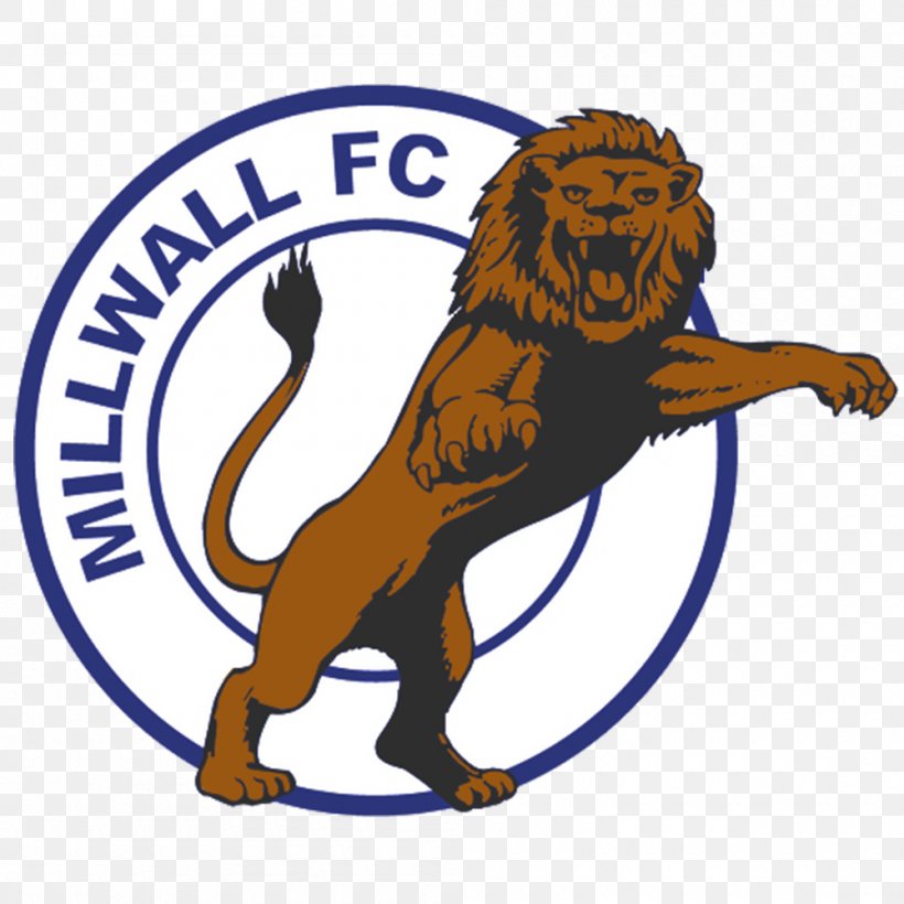 Millwall F.C. The Den EFL Championship English Football League South Bermondsey, PNG, 1000x1000px, Millwall Fc, Arsenal Fc, Big Cats, Carnivoran, Cat Like Mammal Download Free