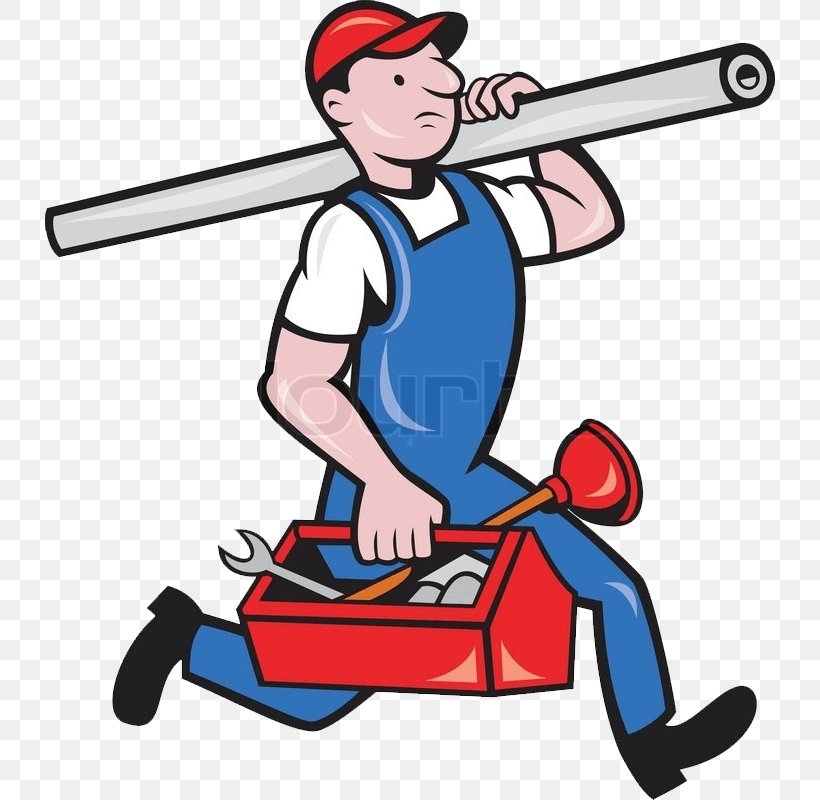 Plumber Plumbing Cartoon, PNG, 730x800px, Plumber, Artwork, Baseball Equipment, Cartoon, Drawing Download Free