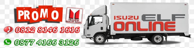 Commercial Vehicle Isuzu Elf Isuzu Panther Isuzu Giga, PNG, 1600x400px, Commercial Vehicle, Advertising, Brand, Car, Freight Transport Download Free