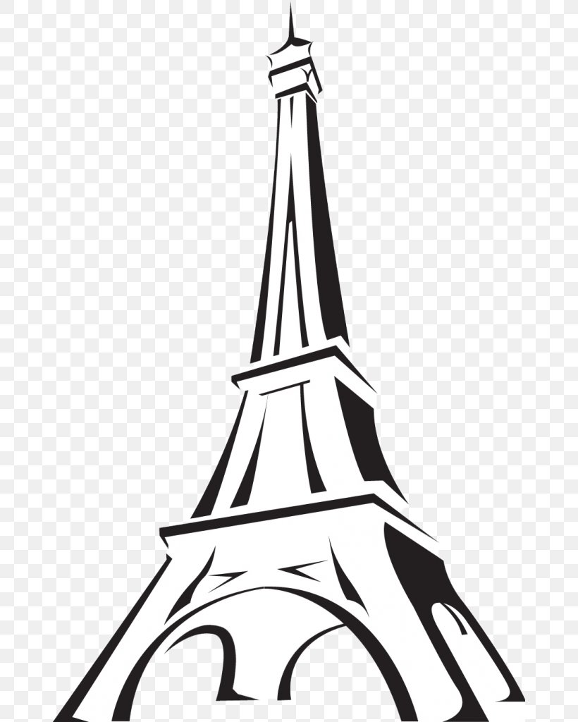 Eiffel Tower Drawing Painting Sketch, PNG, 670x1024px, Eiffel Tower, Art, Artwork, Black And White, Cartoon Download Free