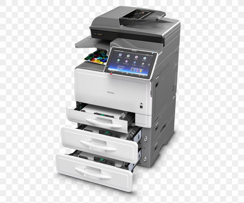 Multi-function Printer Laser Printing Ricoh Photocopier, PNG, 3960x3300px, Multifunction Printer, Digital Printing, Electronic Device, Fax, Image Scanner Download Free