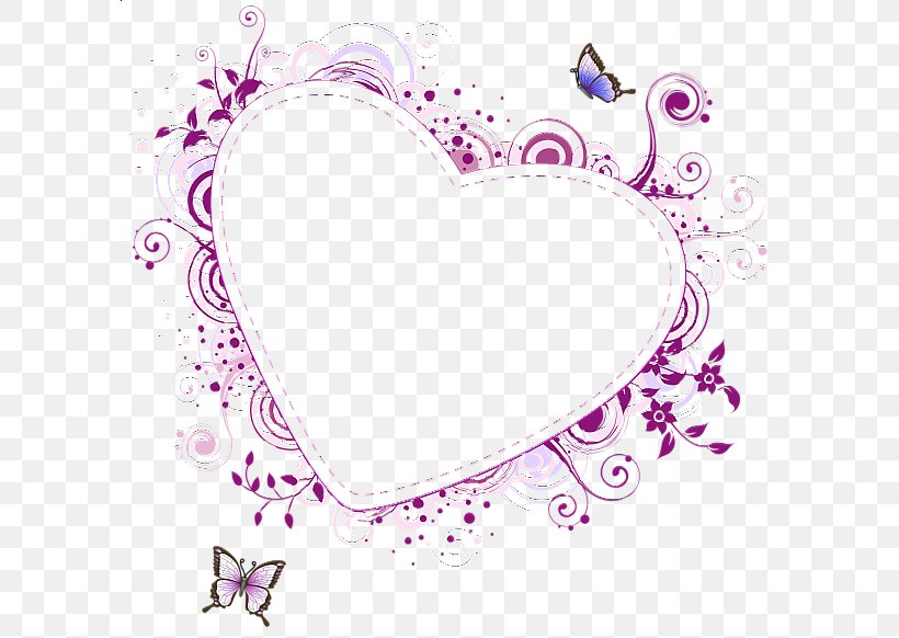 Picture Frames Purple Heart Clip Art, PNG, 600x582px, Watercolor, Cartoon, Flower, Frame, Heart Download Free
