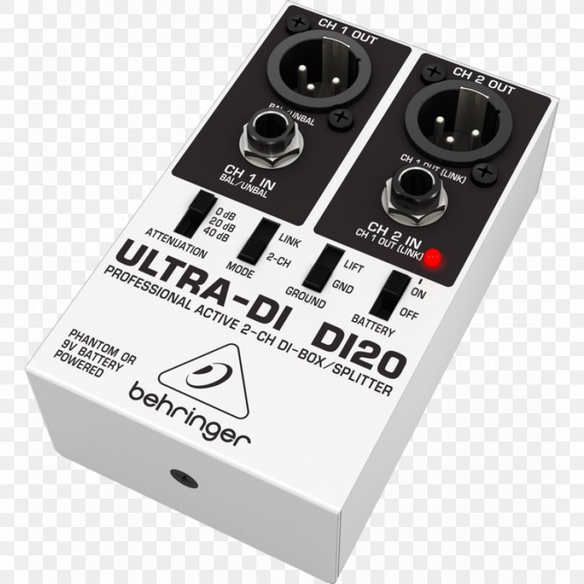 BEHRINGER Ultra-DI DI20 DI Unit BEHRINGER ULTRA-DI DI100 Phantom Power, PNG, 900x900px, Watercolor, Cartoon, Flower, Frame, Heart Download Free