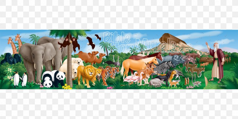 Bible Story Mural Painting Religious Text, PNG, 1024x512px, Bible, Bible Story, Cattle, Cattle Like Mammal, Child Download Free