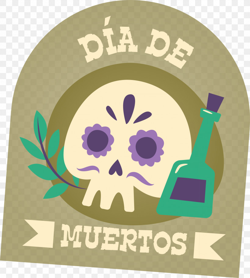 Day Of The Dead Día De Muertos Mexico, PNG, 2690x3000px, Day Of The Dead, D%c3%ada De Muertos, Flat Design, Logo, Mexico Download Free