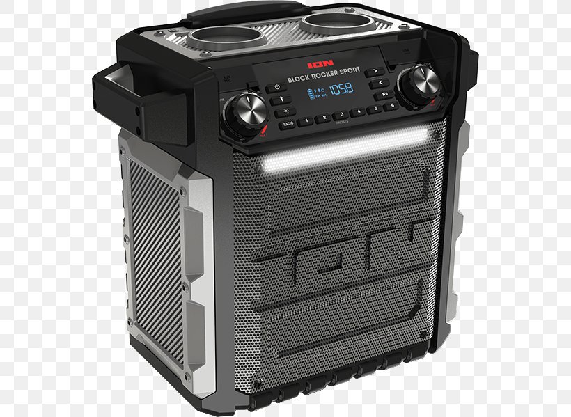 Microphone ION Audio Tailgater IPA77 Sound ION Audio Block Rocker IPA76C, PNG, 556x599px, Microphone, Audio, Audio Equipment, Electronic Instrument, Electronics Download Free