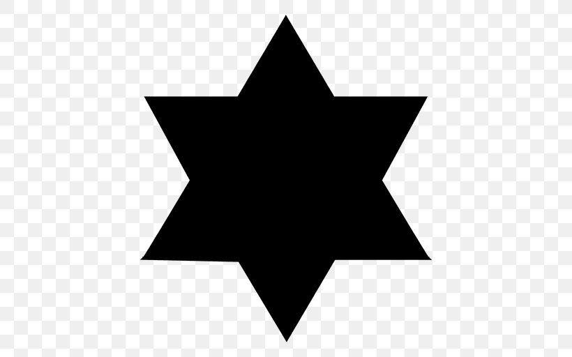 Star Of David Badge Jewellery Police, PNG, 512x512px, Star Of David, Badge, Black, Black And White, David Download Free