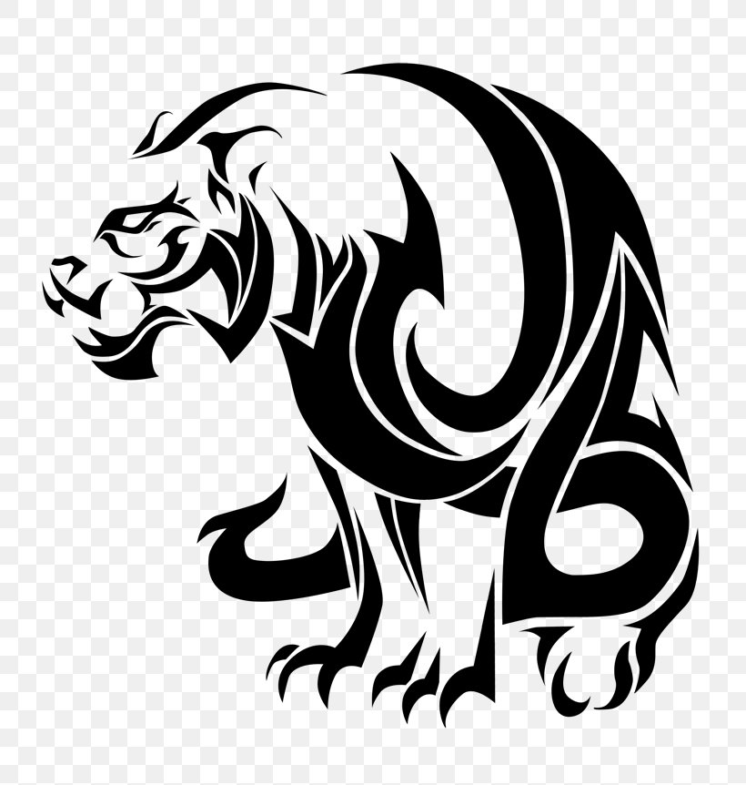 Tiger Tattoo Lion, PNG, 800x862px, Tiger, Art, Big Cats, Black, Black And White Download Free