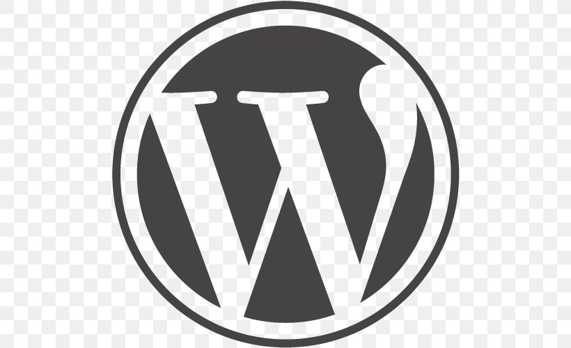 WordPress Logo Blog Icon, PNG, 500x500px, Wordpress, Area, Black And White, Blog, Brand Download Free