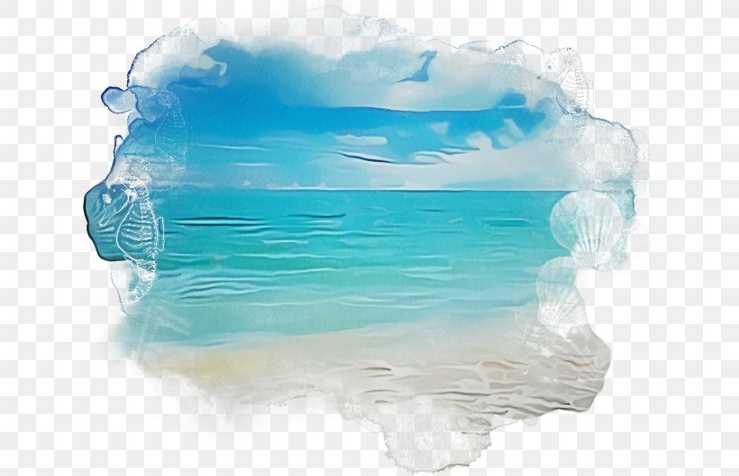 Aqua Turquoise Water Sky Ice, PNG, 650x529px, Aqua, Cloud, Ice, Sky, Turquoise Download Free