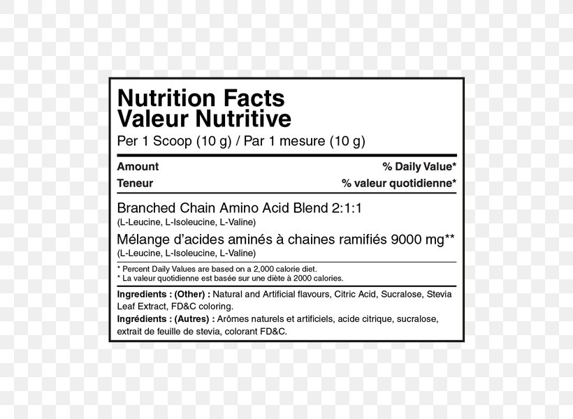 Nutrition Facts Label Branched-chain Amino Acid Protein If(we), PNG, 600x600px, Nutrition, Amino Acid, Area, Bodybuilding, Branchedchain Amino Acid Download Free
