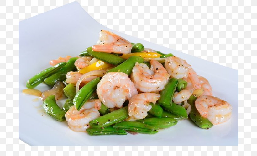 Shrimp Snow Pea Vegetarian Cuisine Red Beans And Rice Thai Cuisine, PNG, 700x497px, Shrimp, Asparagus, Bean, Black Pepper, Common Bean Download Free