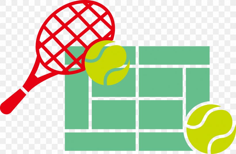 Euclidean Vector Tennis Centre Icon, PNG, 2427x1584px, Tennis, Area, Ball, Football, Green Download Free