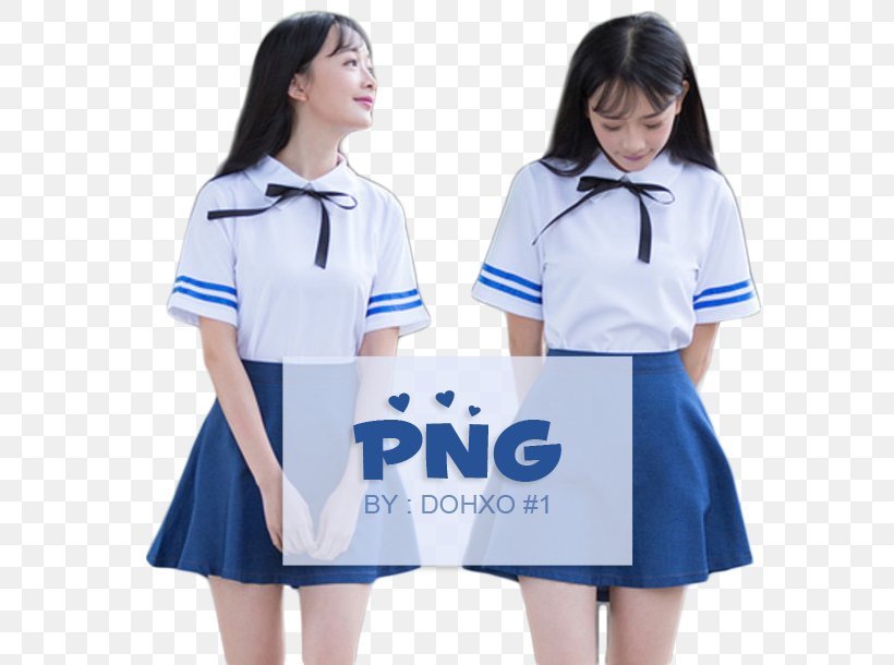 School Uniform Ulzzang, PNG, 610x610px, School Uniform, Art, Blue, Cheerleading Uniform, Cheerleading Uniforms Download Free