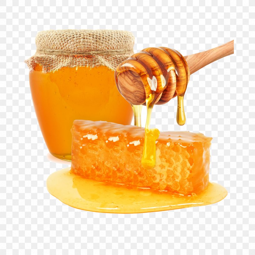 Honey Bee Honeycomb Mu0101nuka Honey, PNG, 2362x2362px, Bee, Beehive, Egg White, Facial, Food Download Free