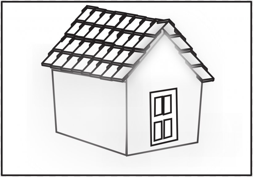 Roof House Black And White Clip Art, PNG, 1979x1385px, Roof, Area, Black And White, Brand, Building Download Free